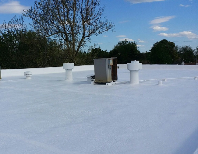 Roofing Company in OKC showing a recent roofing repair. Roofing Company in OKC showing a recent roofing repair.